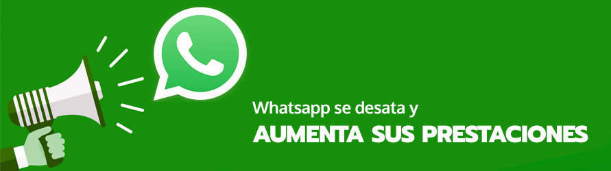El logo de Whatsapp sale de un altavoz anunciando nuevas novedades
